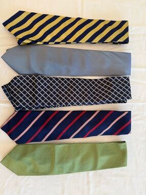 Set of 5 Brooks Brothers silk ties